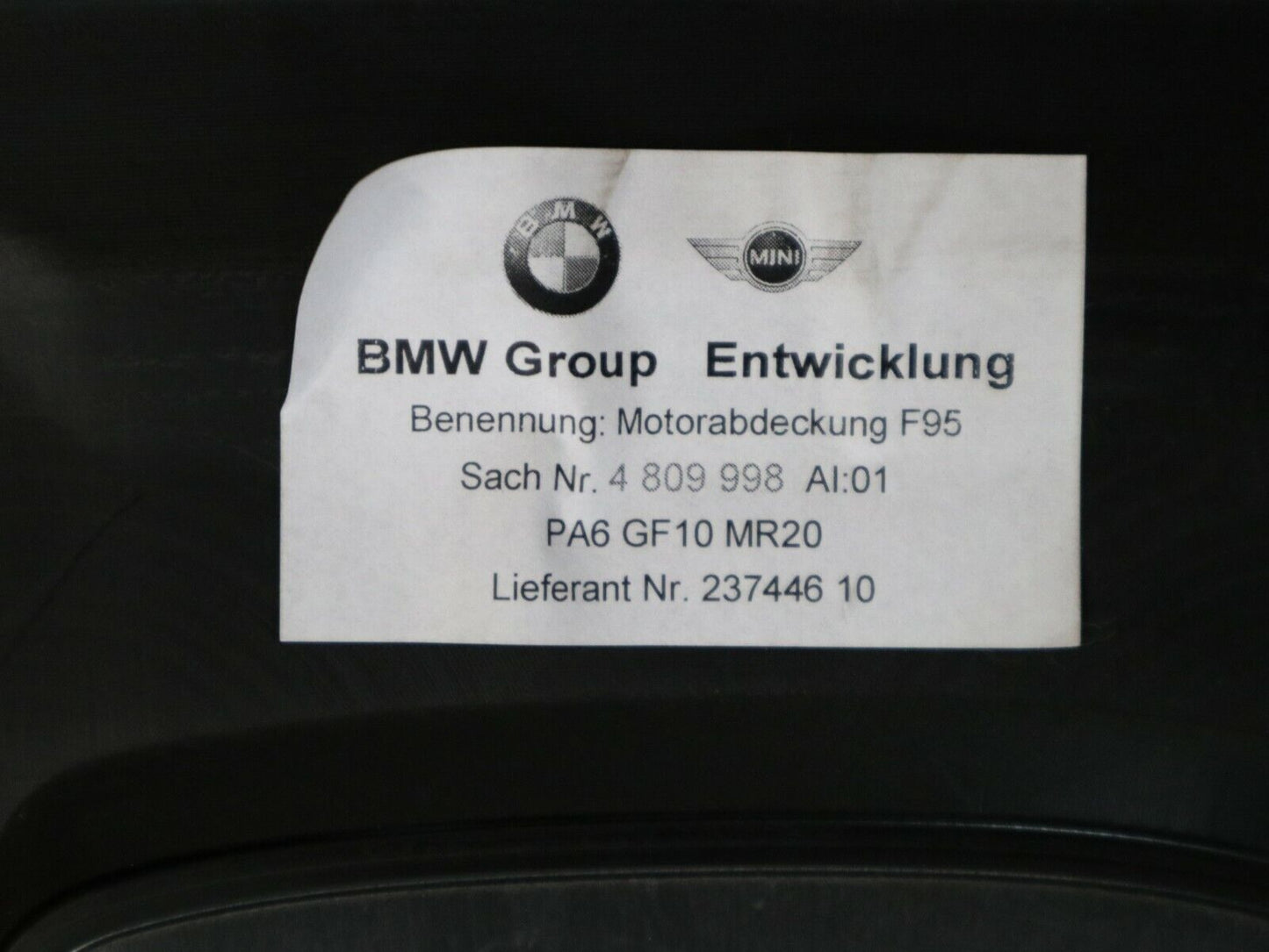 BMW F95 F96 X5M X6M Motorhaube 11148091253 8091253