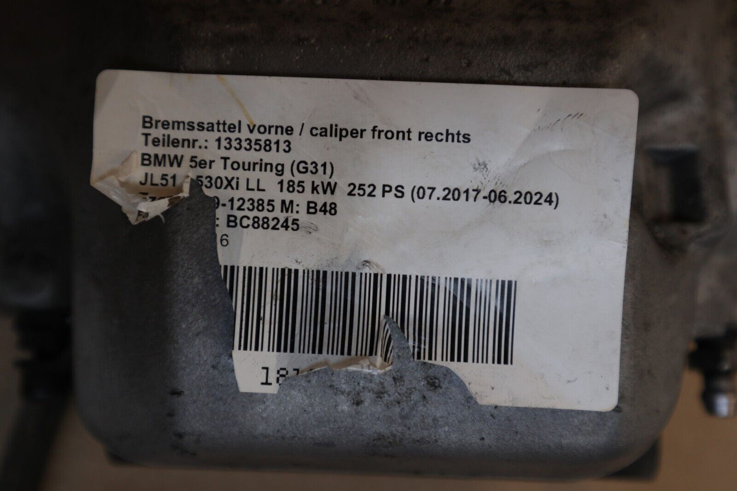 Оригинално BMW G30 G31 G11 G12 G01 Bremssattelgehäuse Bremse vorne rechts 6883484 