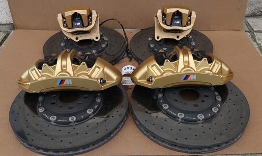 BMW M3 G80 M4 G82  CALIPERS BRAKE DISCS KERAMIK BREMSSATTEL BREMSSCHEIBE M GOLD