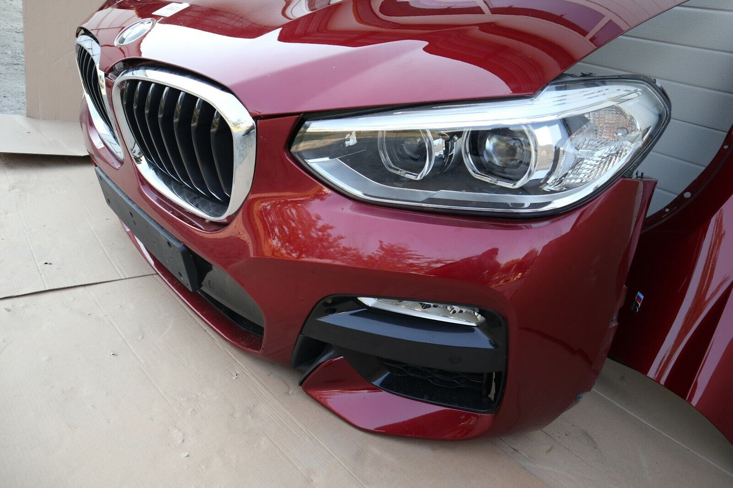 BMW X4 G02 3.0D diesel COMPLETE FRONT VOLLSTÄNDIGE VORNE C06 flamenco-rot