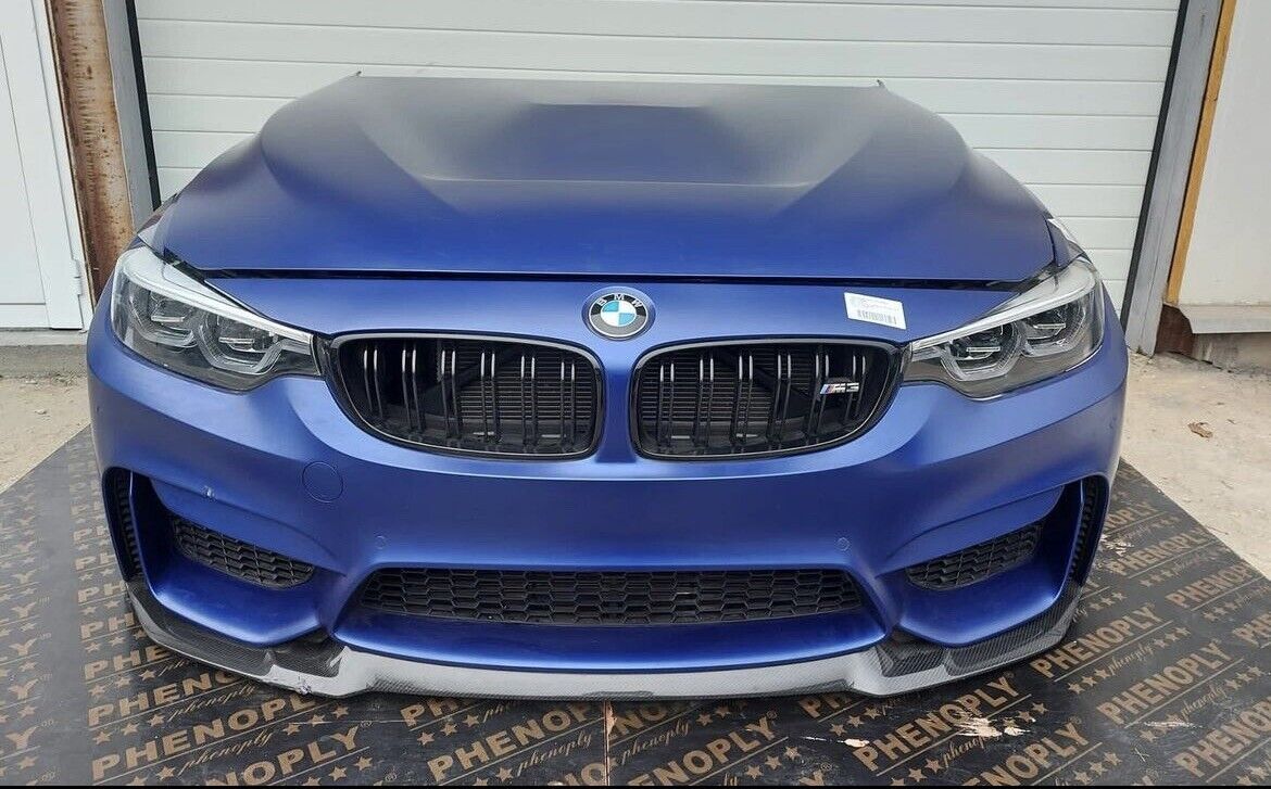 BMW M3 F80 LCI COMPLET FATA VOLLSTÄNDIGE VORNE Capota adaptiva cu LED din carbon