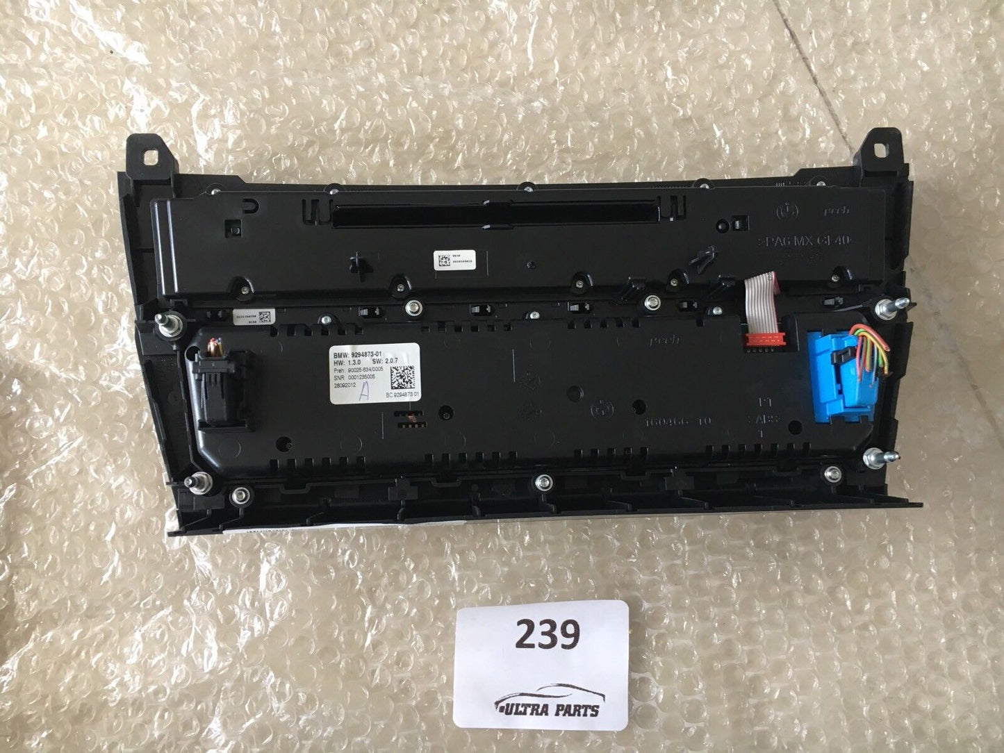 BMW F10 F11 F18 5ER RADIO KLIMABEDIENTEIL SITZHEIZUNG AC PANEL 9294873