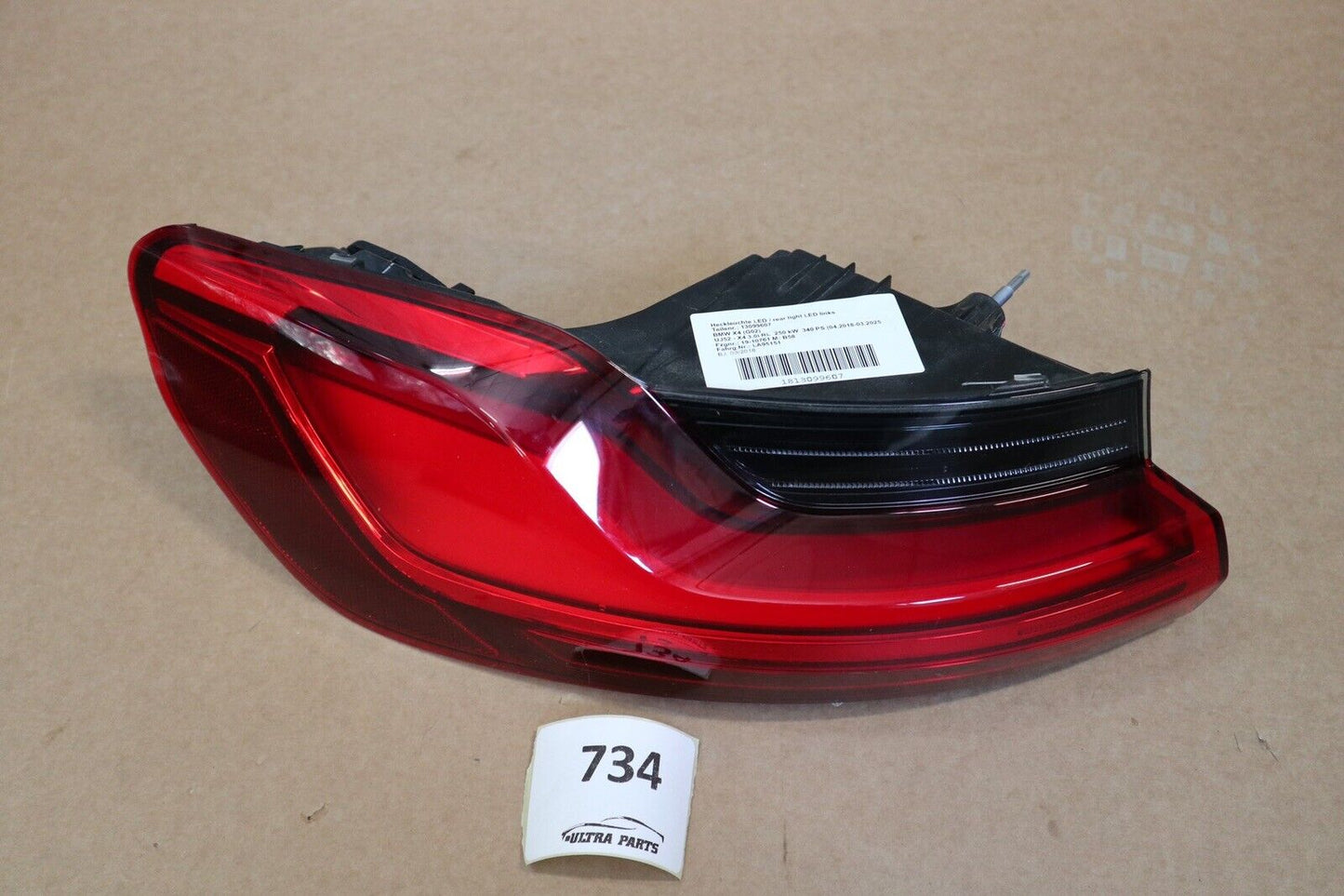 BMW X4 G02 Hinten Links Led-Licht Rear Left Light 63217409395 7409395 Original