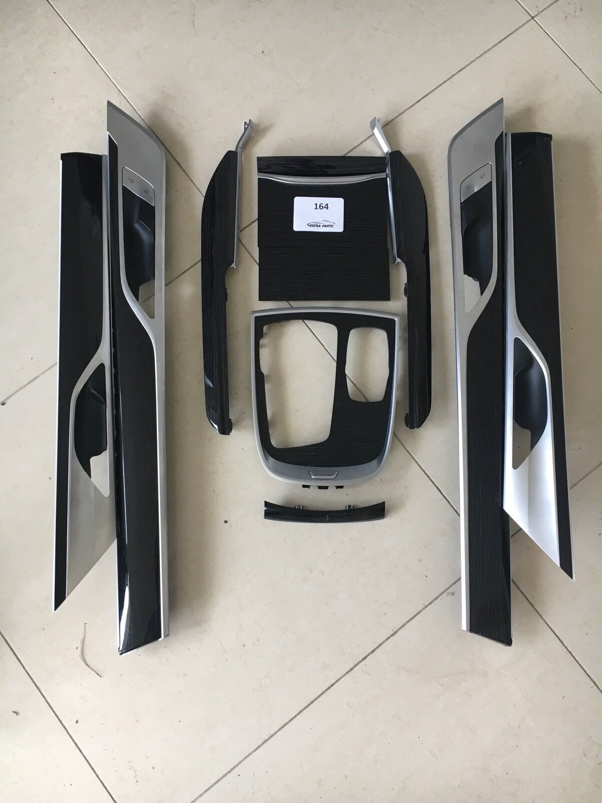 Set ornamente uși BMW G12 7er Blende Tür Fineline Metall