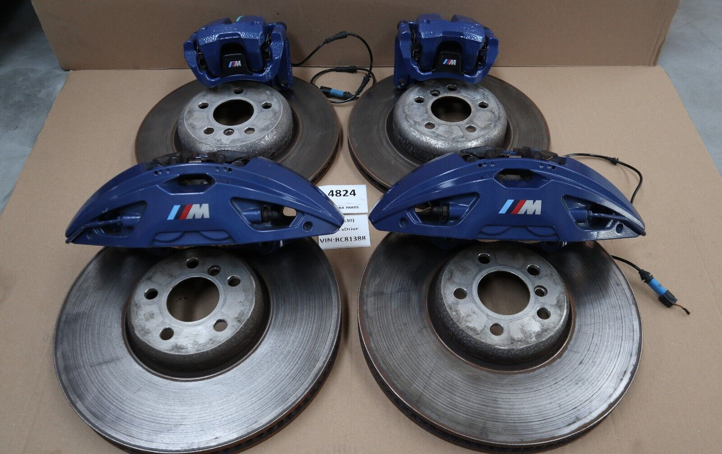 BMW G11 G12 G30 G31 G32 G01 G02 G05 G06 M Sport Blue Brake Set Ventilated Disc