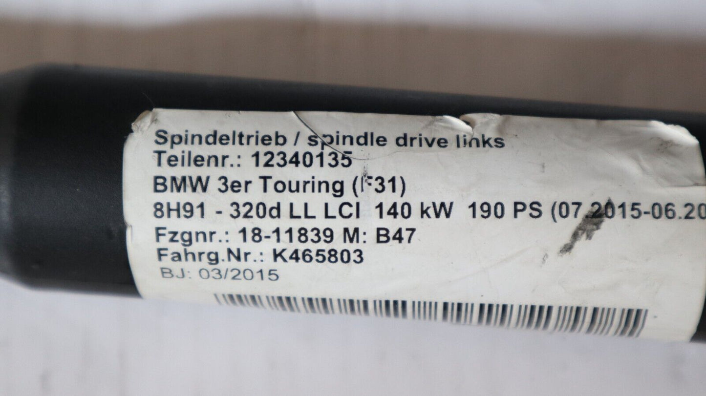 Оригинални BMW 3er F31 Spindelantrieb elektrische Heckklappe връзки 7340975 7263155 