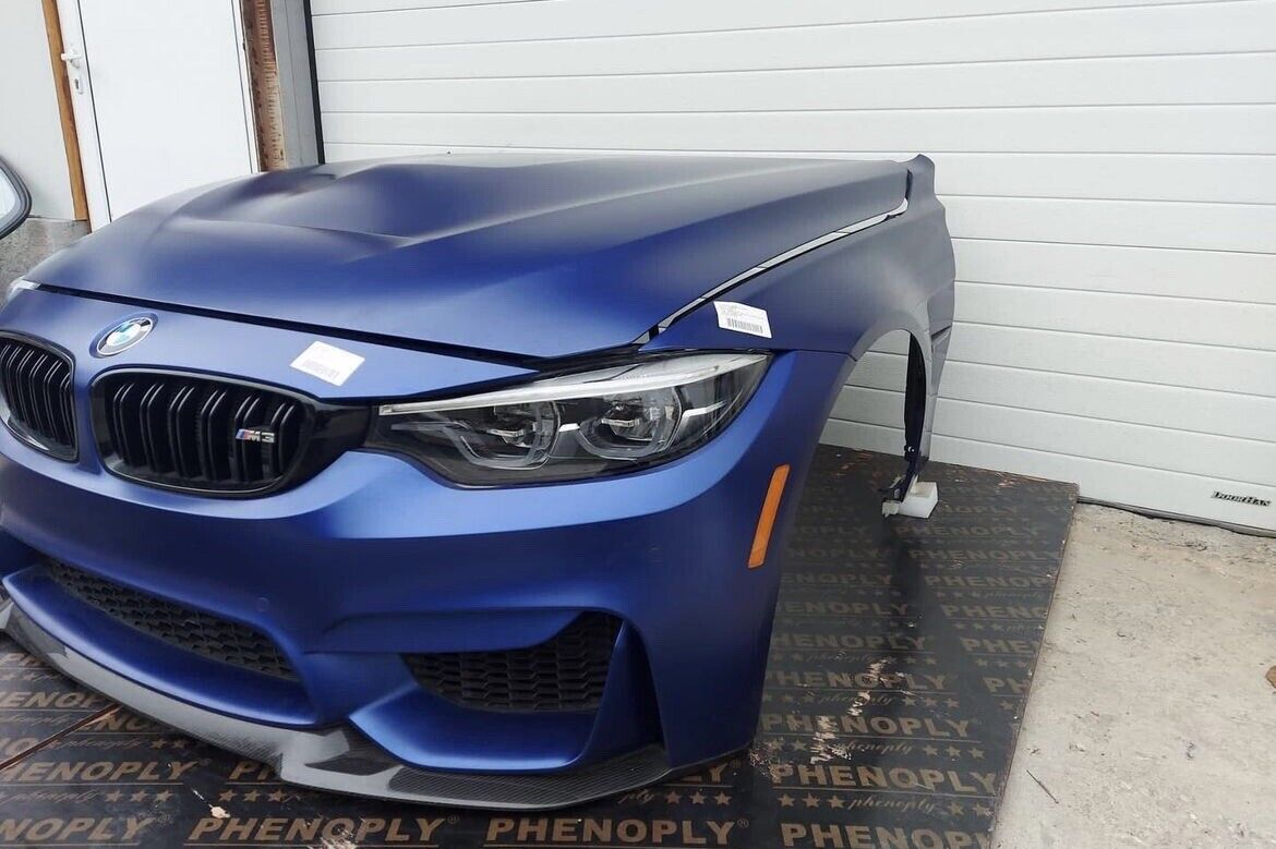 BMW M3 F80 LCI COMPLETE FRONT VOLLSTÄNDIGE VORNE Adaptive Led Carbon Hood