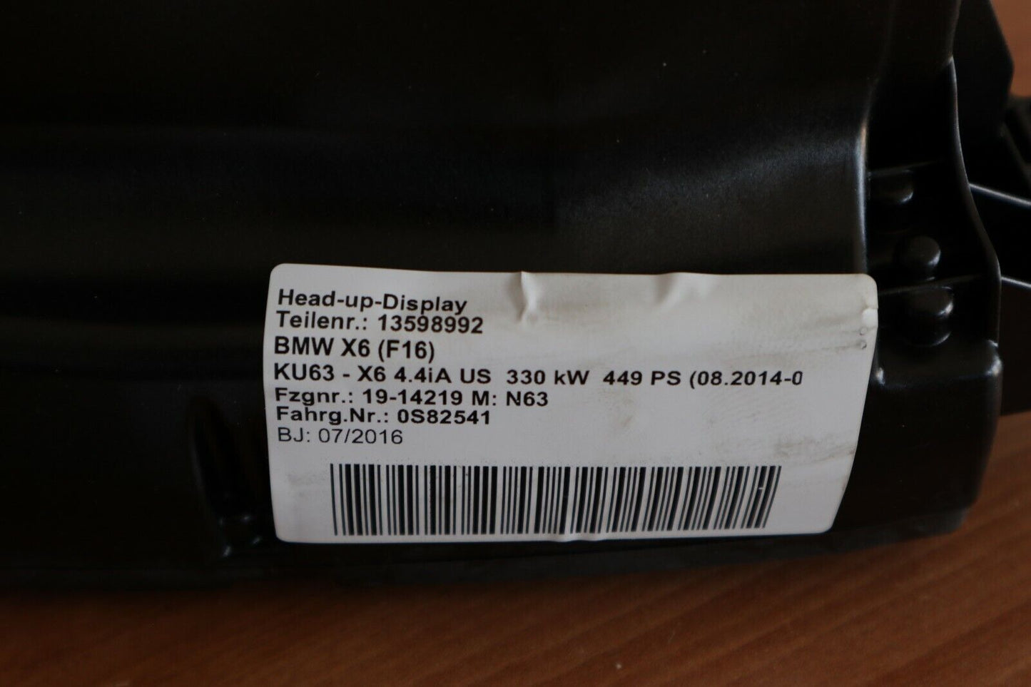 BMW X5 X6 F15 F16 F85 F86 HEAD UP ДИСПЛЕЙ LHD Linkslenker 6230 - 9384375