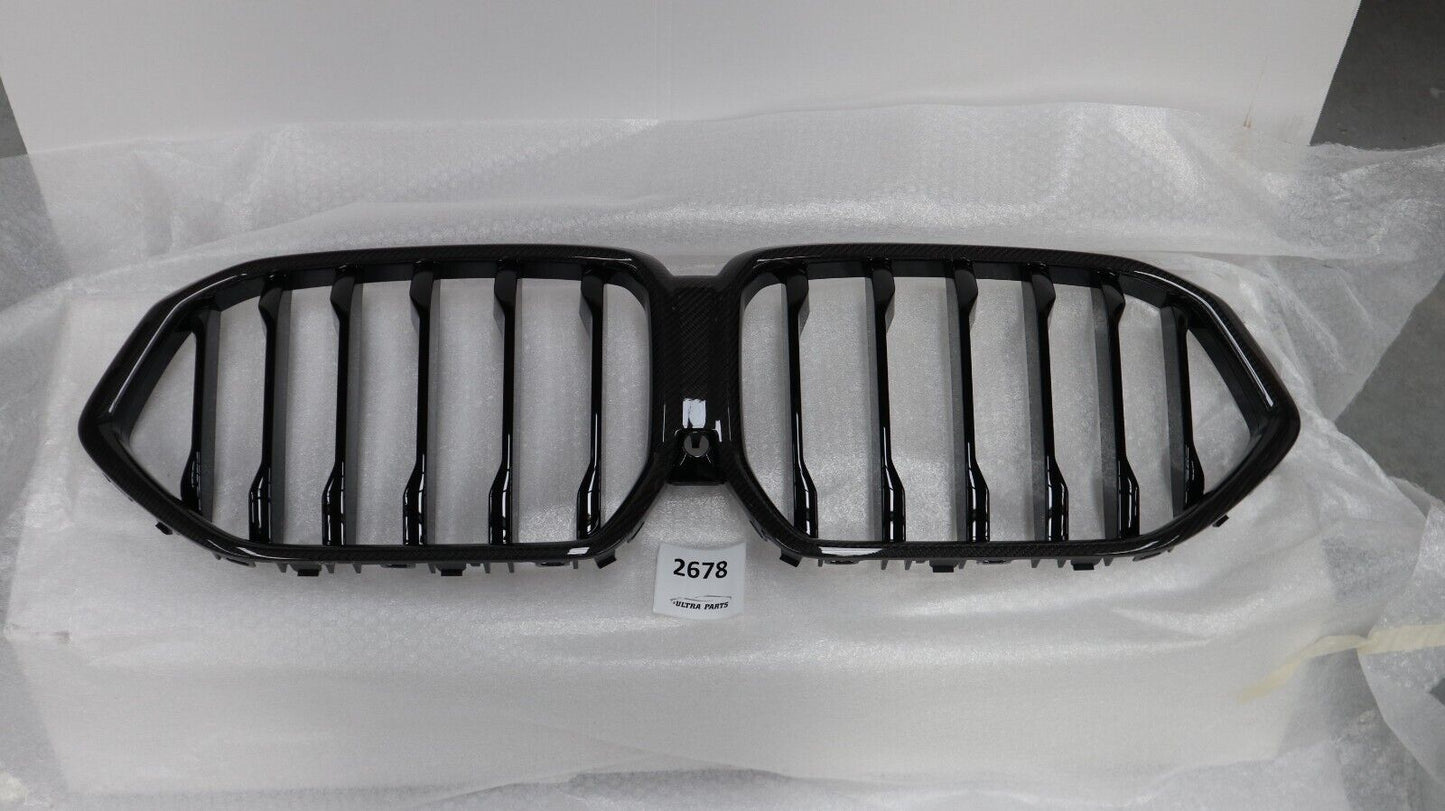 Оригинален BMW X6 G06 M Performance Frontziergitter Carbon 2467264 