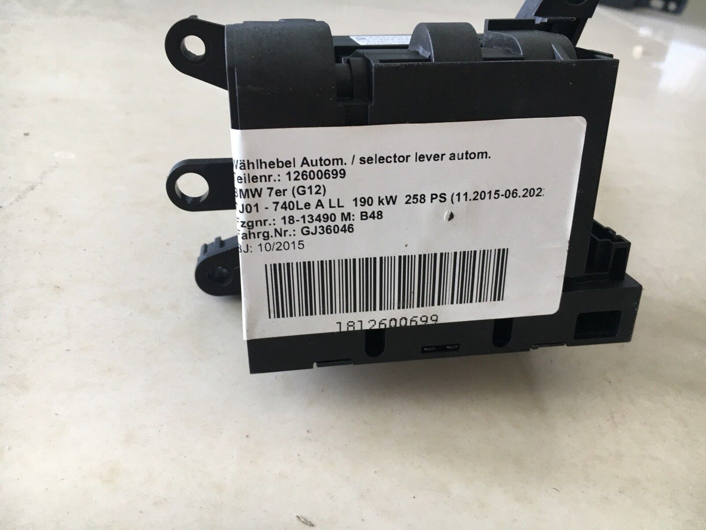 BMW 7er G11 G12 Keramik Schaltknauf Knauf Wählhebel Leder Gear shift 6825823