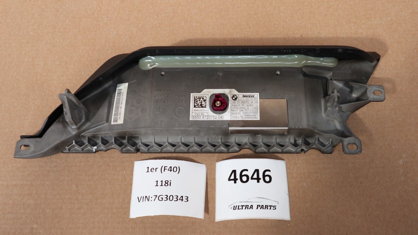 ORIGINAL BMW 1er F40 2er F44 CID Bildschrim Central Information Display 8720752