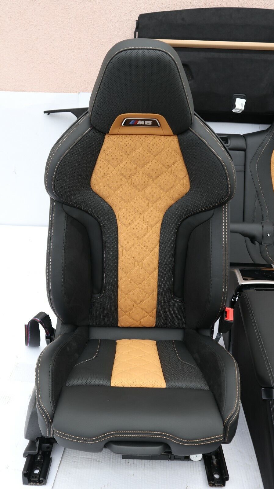 BMW 8' F93 M8 M sport seats HEJA Leather Alcantara black Midrand beige