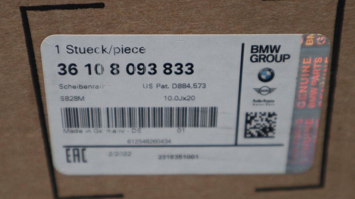 ORYGINAL ALUFELGE BMW M3 M4 G80 G82 826M M826 20”