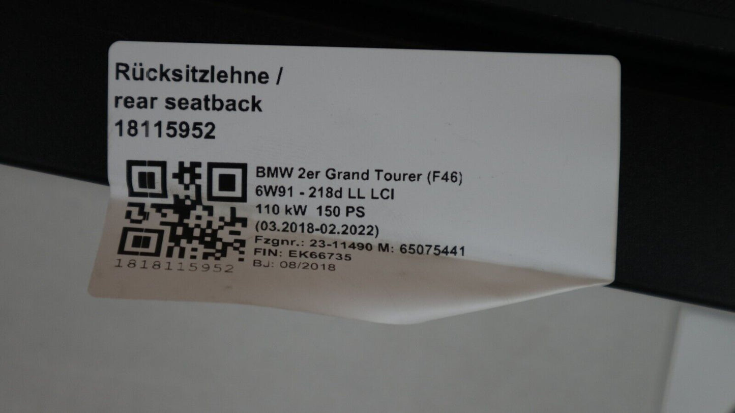 BMW 2er F46 Laderaumabdeckung Kofferraumabdeckung  77360973