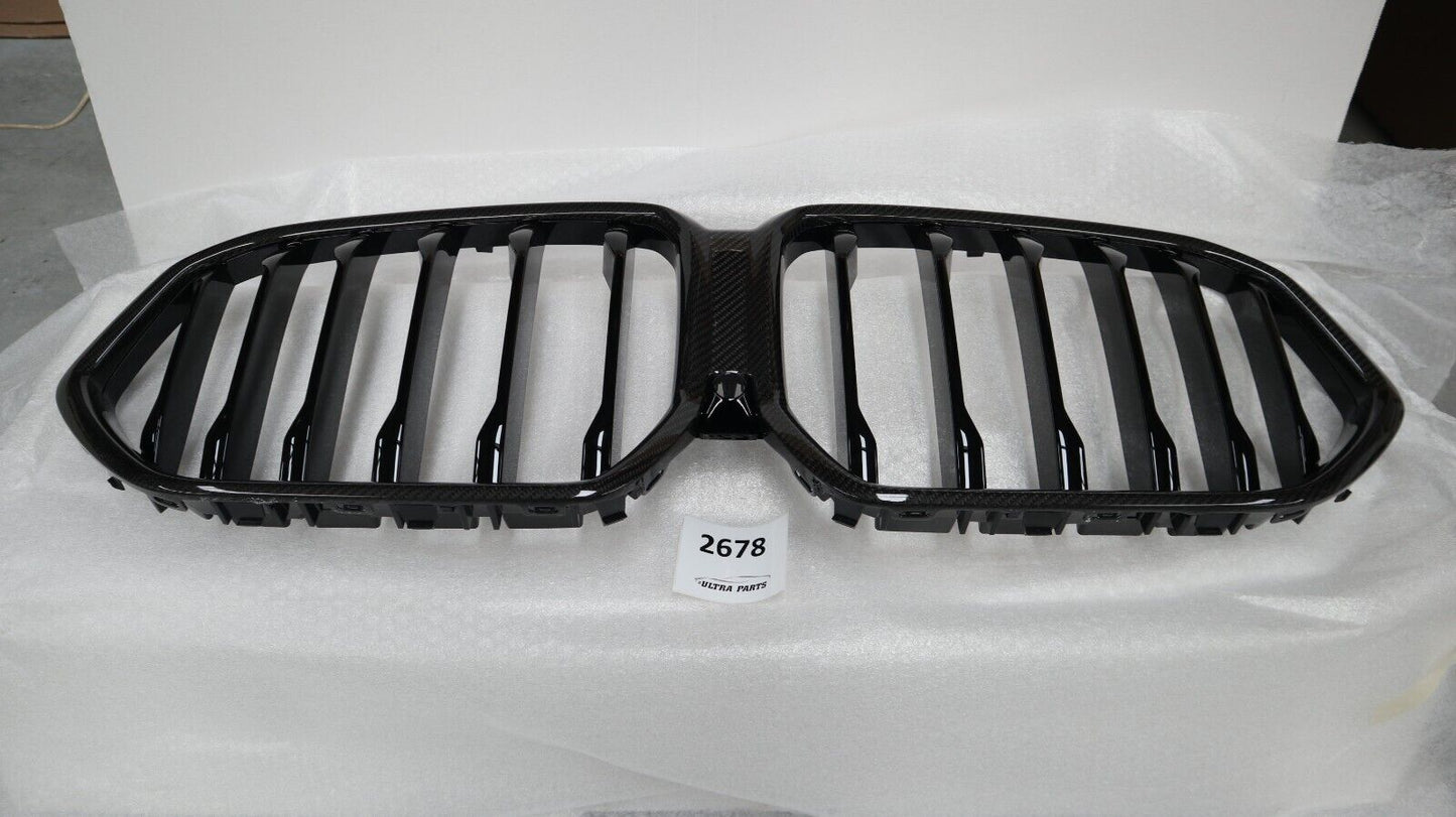 Оригинален BMW X6 G06 M Performance Frontziergitter Carbon 2467264 