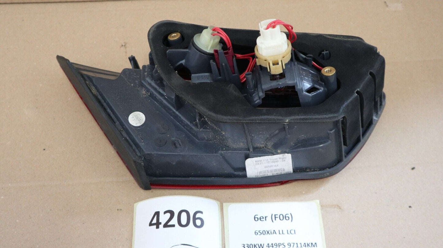 BMW Rear light in trunk lid right Rückleuchte rechts 6' F06 F12 F13 63217210580