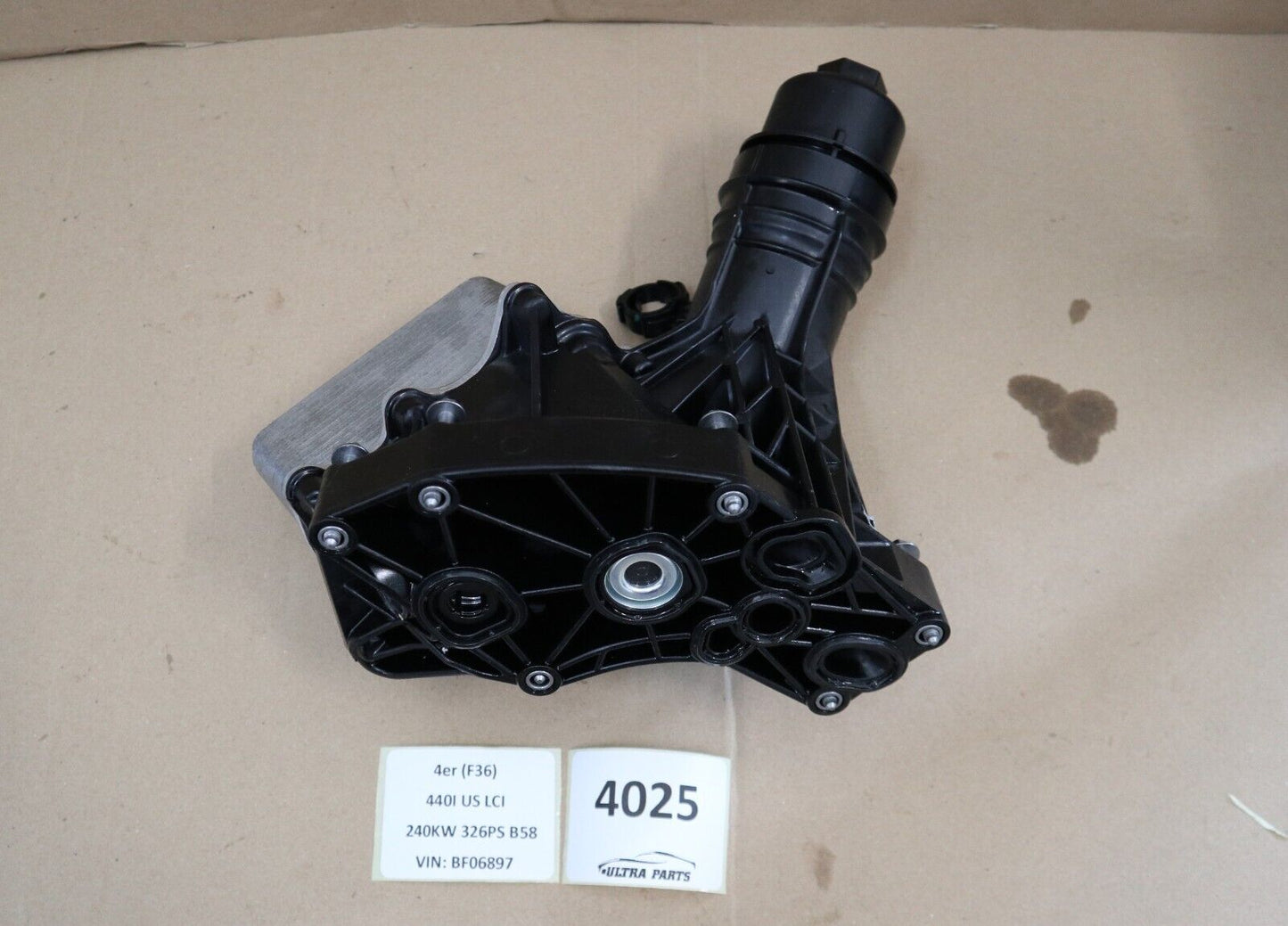 8583895 BMW F20 LCI M40 X3 G01 M40dX Ölfilter Ölfiltergehäuse Wärmetauscher