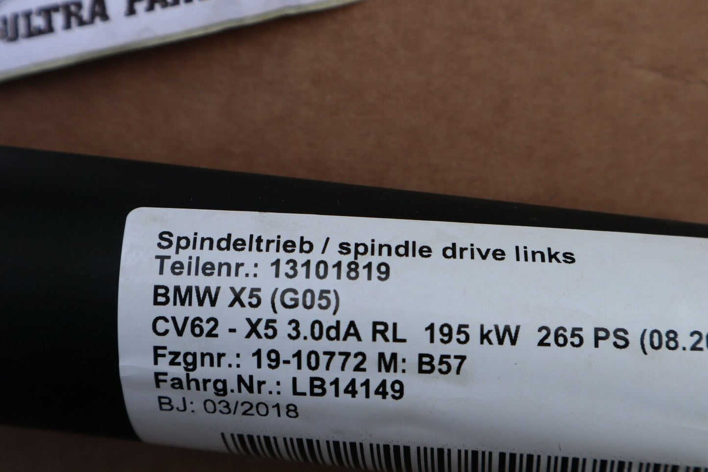 BMW X5 G05 Capacul portbagajului Spindle drive Spindelantrieb elektrische stânga/dreapta 