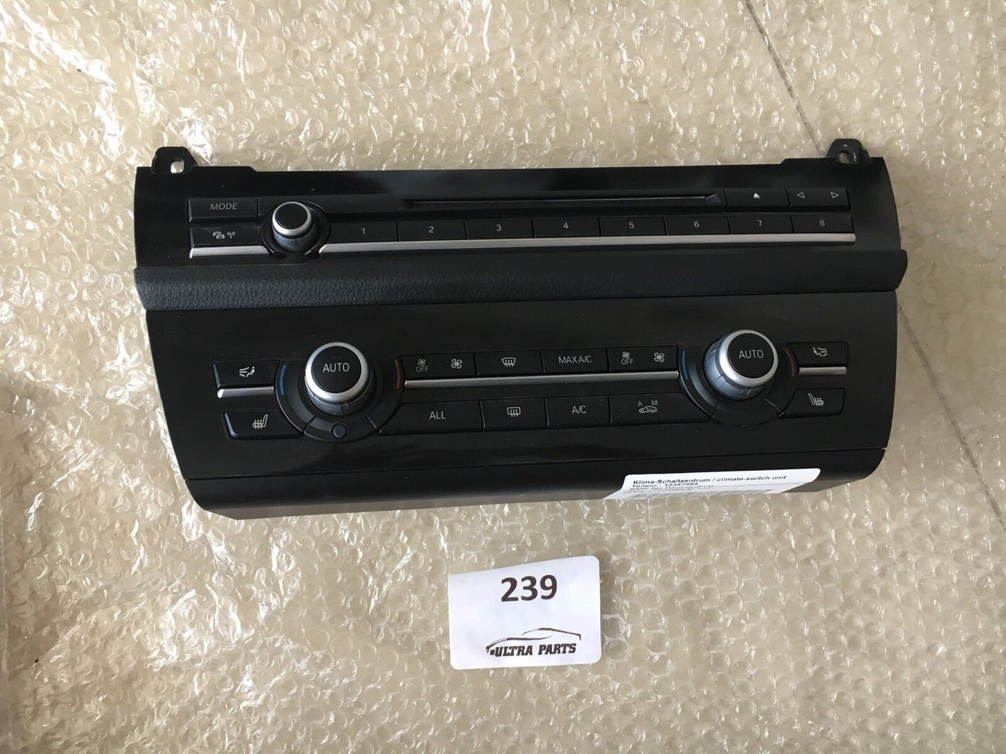 BMW F10 F11 F18 5ER RADIO KLIMABEDIENTEIL SITZHEIZUNG AC PANEL 9294873