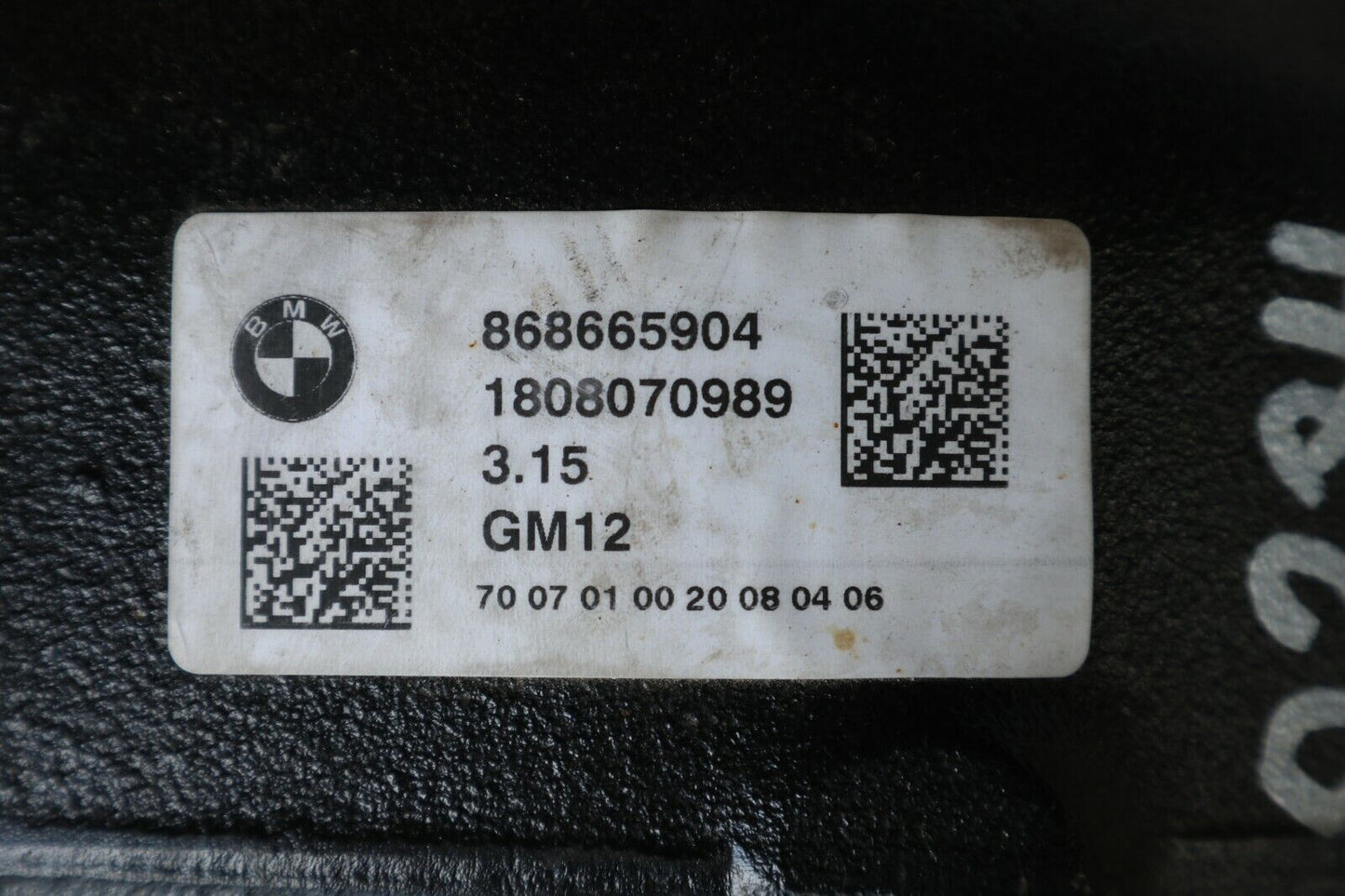 Original BMW X5 G05 X6 G06 Diferenţial Hinterachsgetriebe 3,15 8686659 8686660 