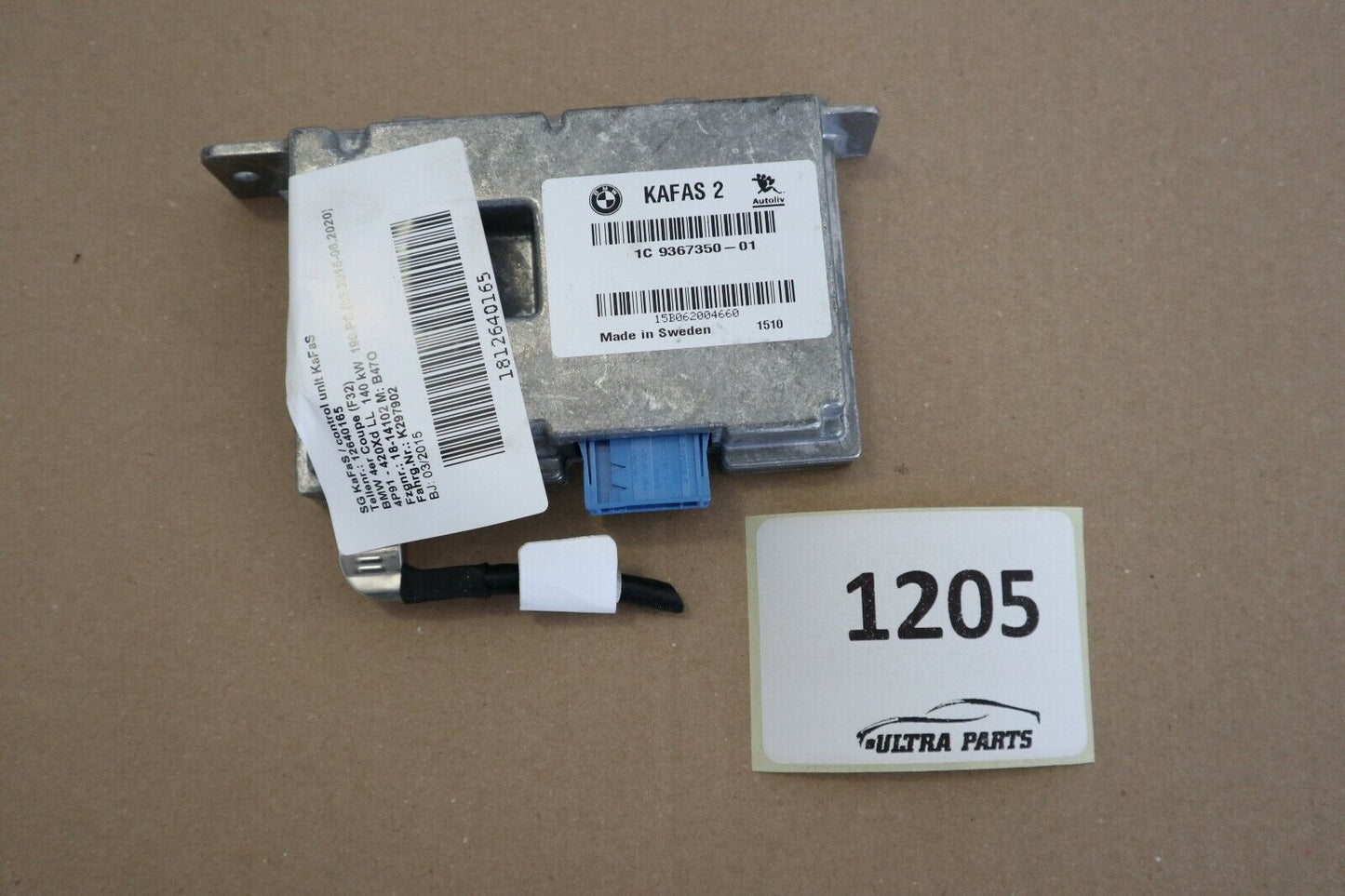 Оригинално BMW F20 F22 F45 F30 F31 F32 F10 F11 F48 F25 Steuergerät Kafas 9367350