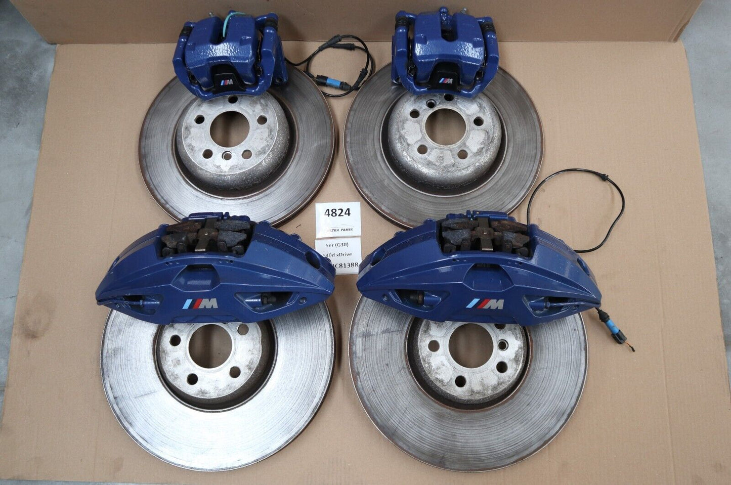 BMW G11 G12 G30 G31 G32 G01 G02 G05 G06 M Sport Blue Brake Set Ventilated Disc